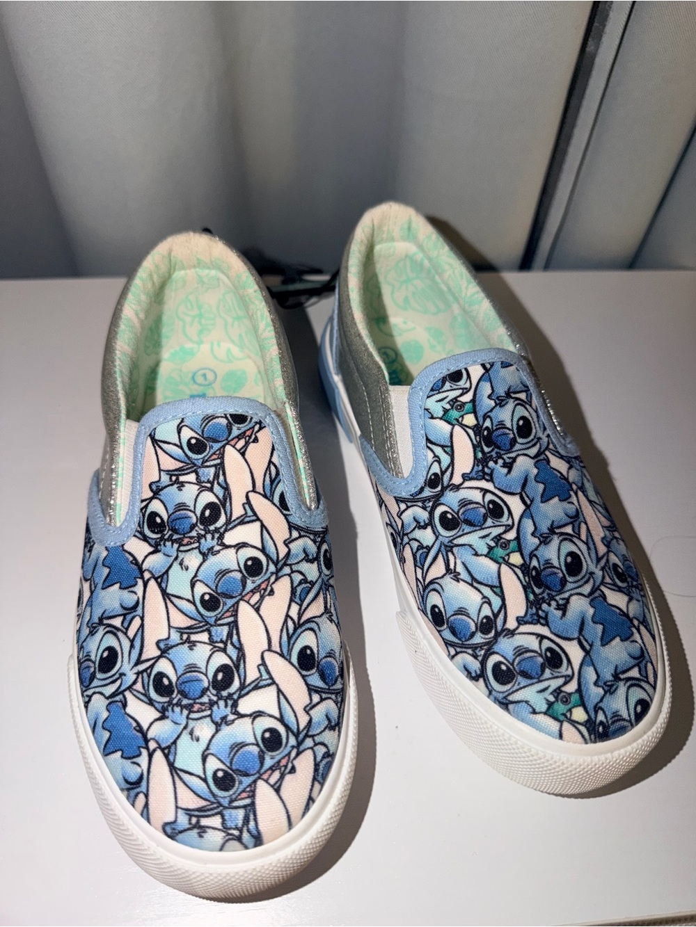 Kids Blue Lilo&Stitch Slip-On Sneakers